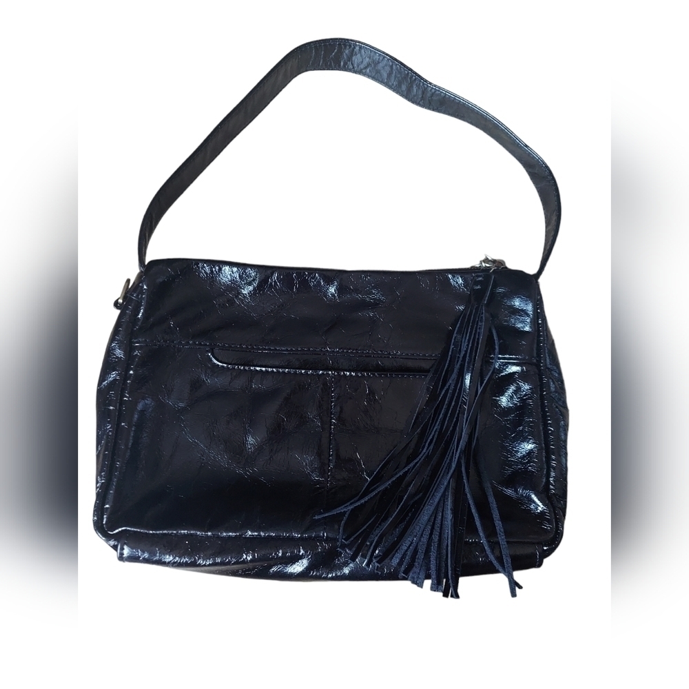 HOBO International patent leather black purse